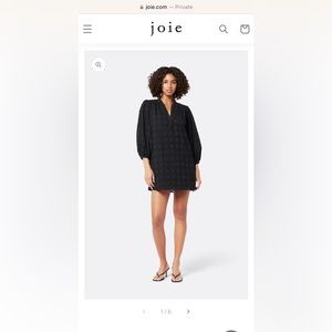 Black Joie Olive Mini Cotton Dress